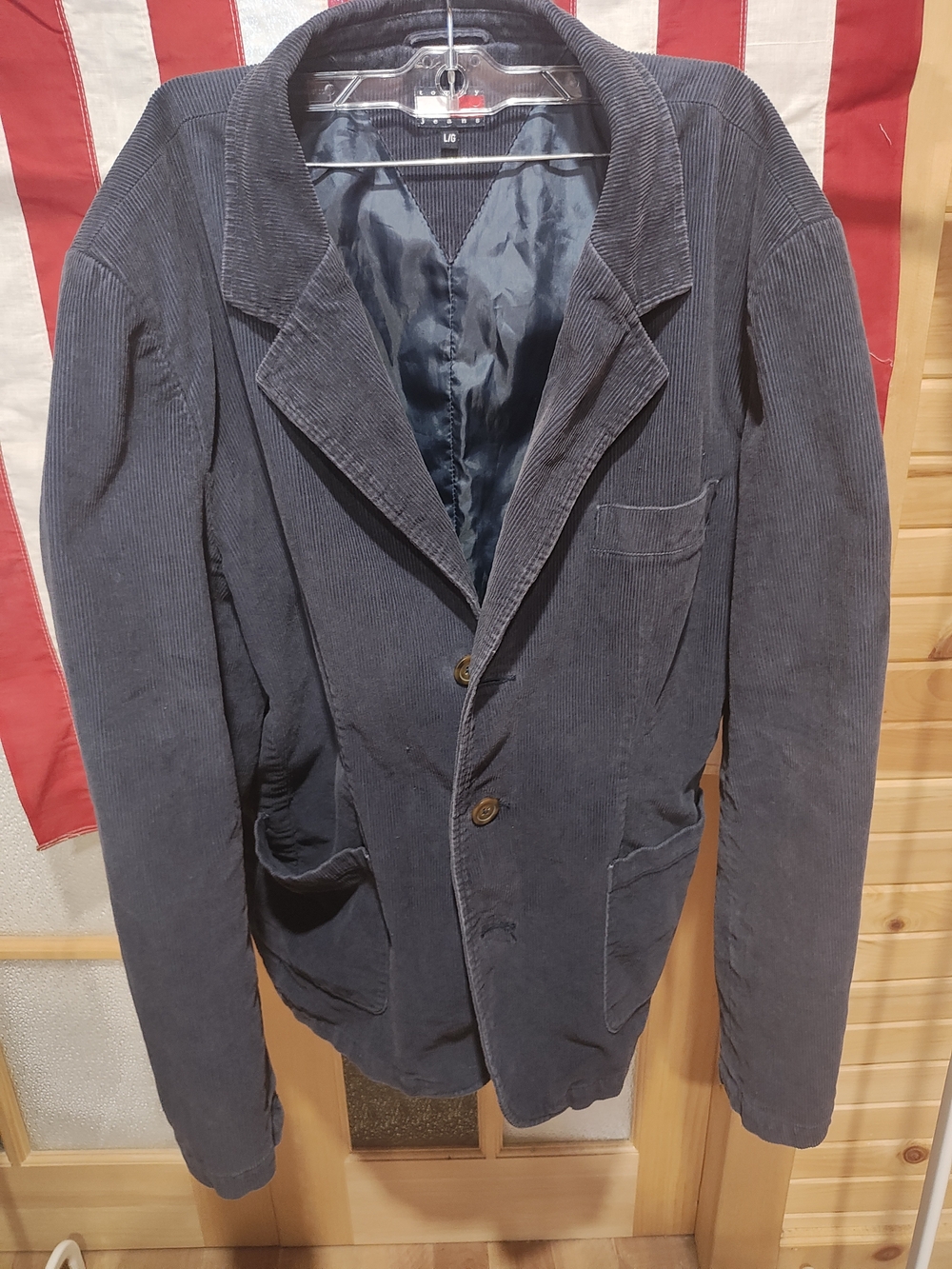 Vintage Tommy Hilfiger Men's Corduroy Shirt Jacket - Dark Blue